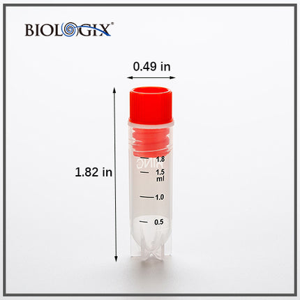 CryoKing 2ml Internal Thread Cryovial, Sterile, Blue Cap (100 Count)