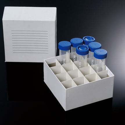 16-Well Cardboard Freezer Box for 50ml Tube (100 Count)