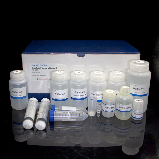 Endofree ezFilter plasmid midiprep II kit (25 Preps)