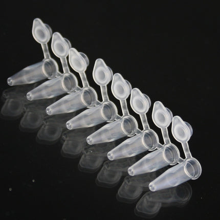 0.2ml PCR 8-Tube Strips, Attached Flat Caps (120 Strips)