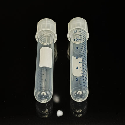14ml Bacteria Culture Tubes, Sterile, 17x100mm (20 Bags of 25 Count, 500 Tubes Total, Blue)