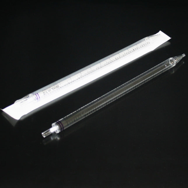 50ml Serological Pipets, Sterile, Individually Wrapped (100 Count)
