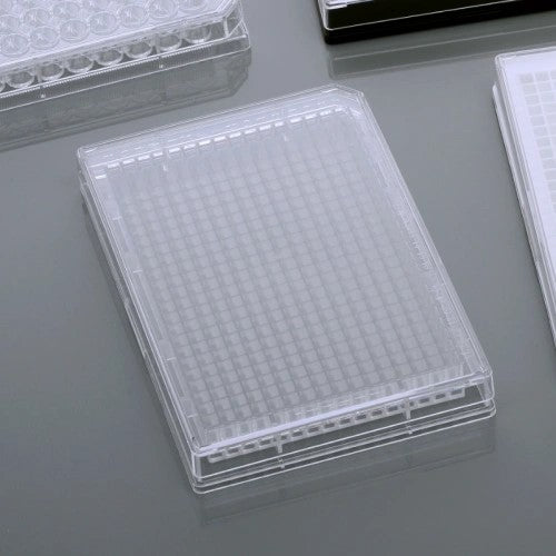 384-well Cell Culture Clear Plate, Sterile, Flat, Non-TC (Individually Wrapped, 100 Count)