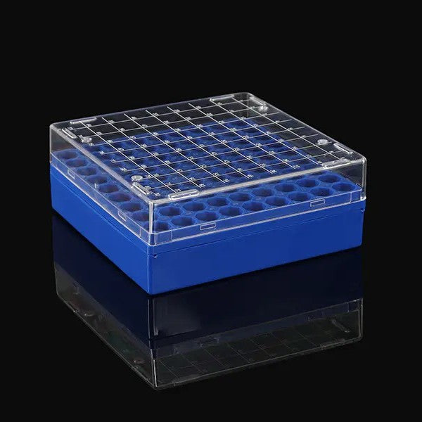 81-Well Plastic Freezer Boxes - Polycarbonate (50 Count)