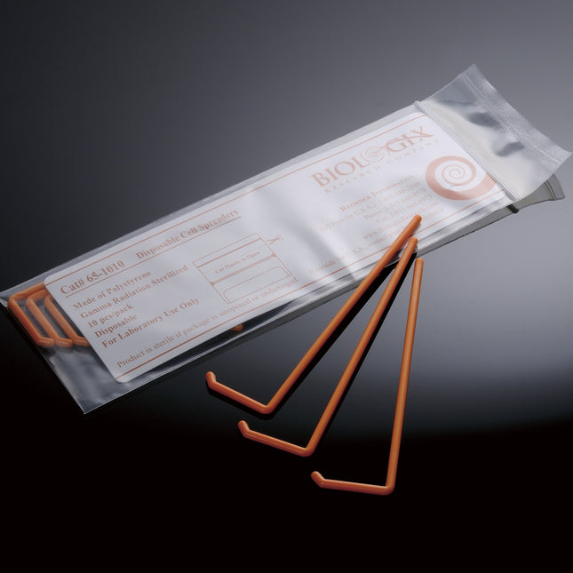 Cell Spreaders for Bacteria Culture, Sterile (50 Bags of 10 Count, 500 Total)