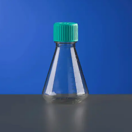 125-1000 mL PC Erlenmeyer Flasks, with Baffles, Vent Filter Caps, Sterile
