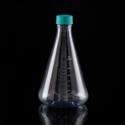 125-1000 mL PC Erelenmeyer Flasks, Flat Bottom, Plug Seal Caps, Sterile