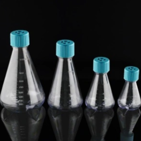 125-1000 mL PC Erlenmeyer Flasks, with Baffles, Plug Seals, Sterile