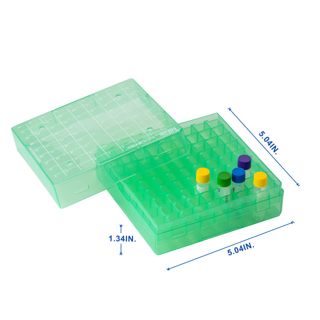 81-Well Plastic Freezer Boxes - Polypropylene (5 Count)