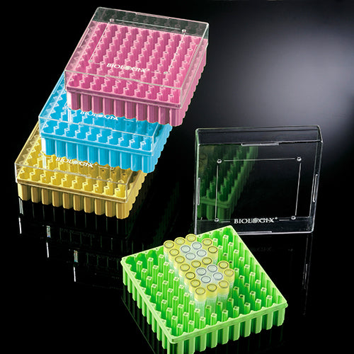 100-Well Plastic Freezer Boxes - Polycarbonate (5 Count)
