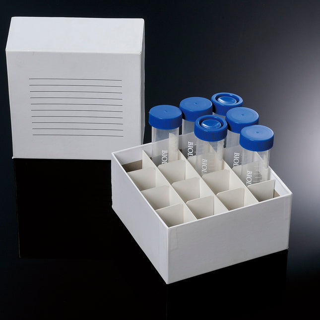 16-Well Cardboard Freezer Box for 50ml Tube (10 Count)