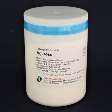 Agarose (For molecular biology, Low EEO, 500 g)