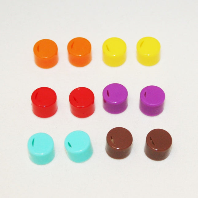 Cryovial Cap Inserts (Red, 100 Count)