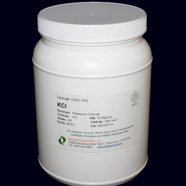 Potassium Chloride (KCl, AR Grade, 1 kg)