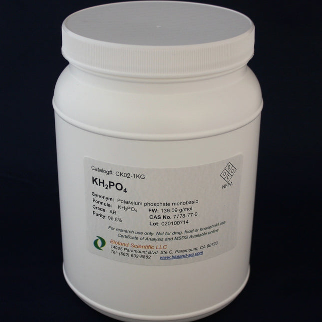 Potassium Phosphate Monobasic (KH2PO4, AR Grade, 1 kg)
