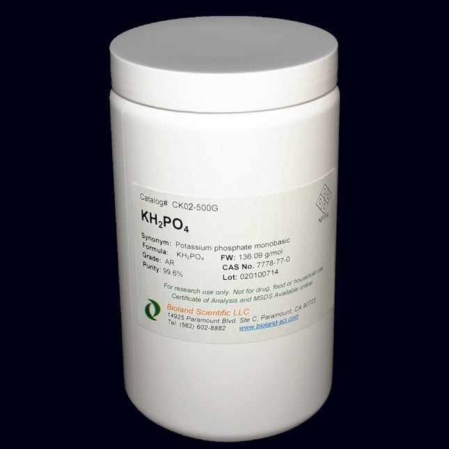 Potassium Phosphate Monobasic (KH2PO4, AR Grade, 500 g)