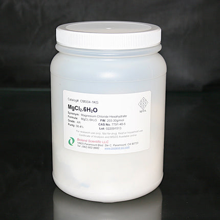 Magnesium Chloride Hexahydrate (MgCl2.6H2O, AR Grade, 1 kg)
