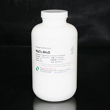 Magnesium Chloride Hexahydrate (MgCl2.6H2O, AR Grade, 500 g)