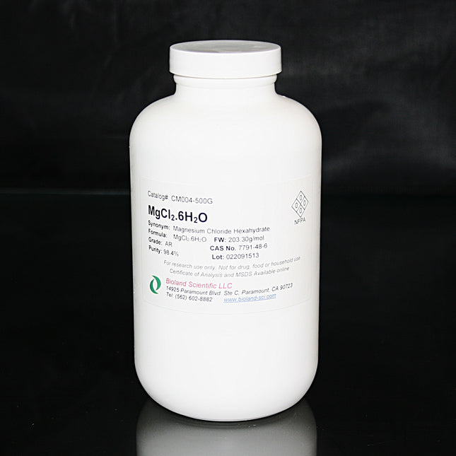 Magnesium Chloride Hexahydrate (MgCl2.6H2O, AR Grade, 500 g)
