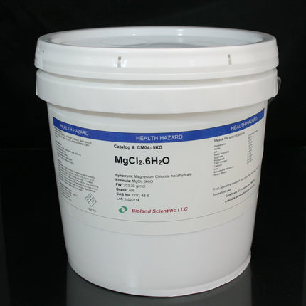 Magnesium Chloride Hexahydrate (MgCl2.6H2O, AR Grade, 5 kg)