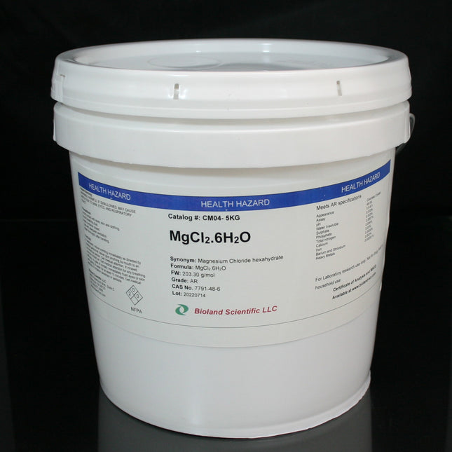 Magnesium Chloride Hexahydrate (MgCl2.6H2O, AR Grade, 5 kg)