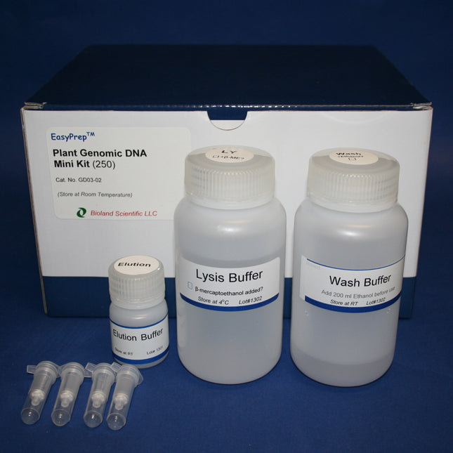 Plant Genomic DNA Miniprep Kit (250 Preps)
