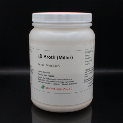 LB Broth (Miller) Dry Powder, pH7.0