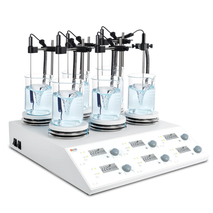 DLAB 6-Channel Digital Magnetic Hotplate Stirrer