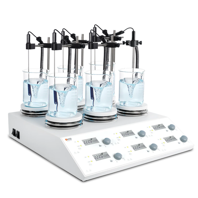 DLAB 6-Channel Digital Magnetic Hotplate Stirrer