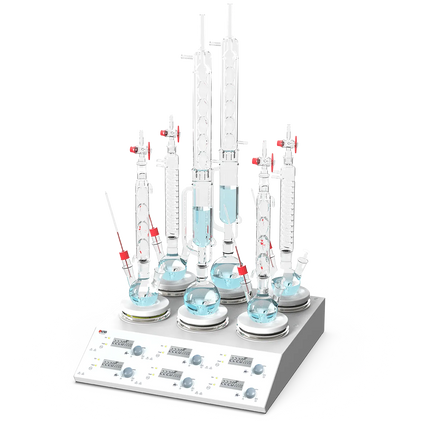 DLAB 6-Channel Digital Magnetic Hotplate Stirrer