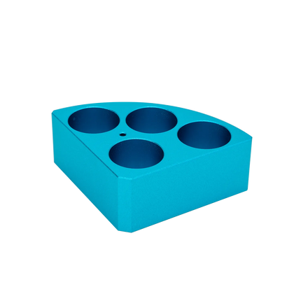 Blue quarter pie