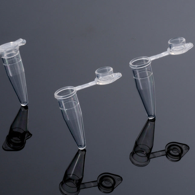 Individual PCR Tubes, Clear, Flat Cap, 0.2ml (3 Bags of 1000 Count, 3000 Total)