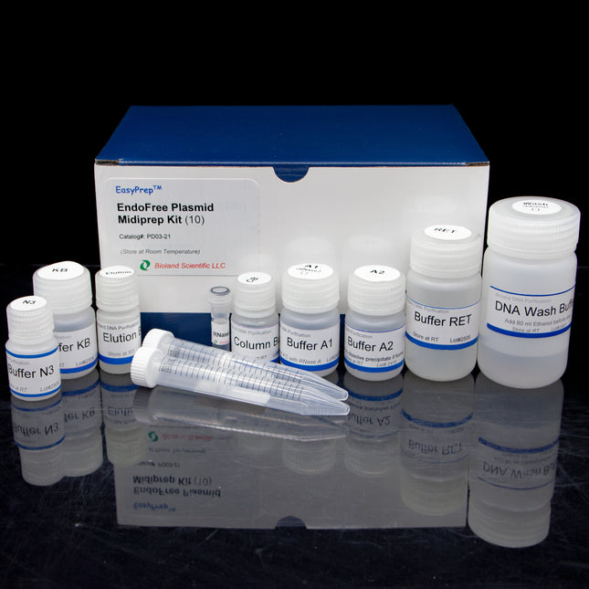 Endofree Plasmid Midiprep Kit (10 Preps)