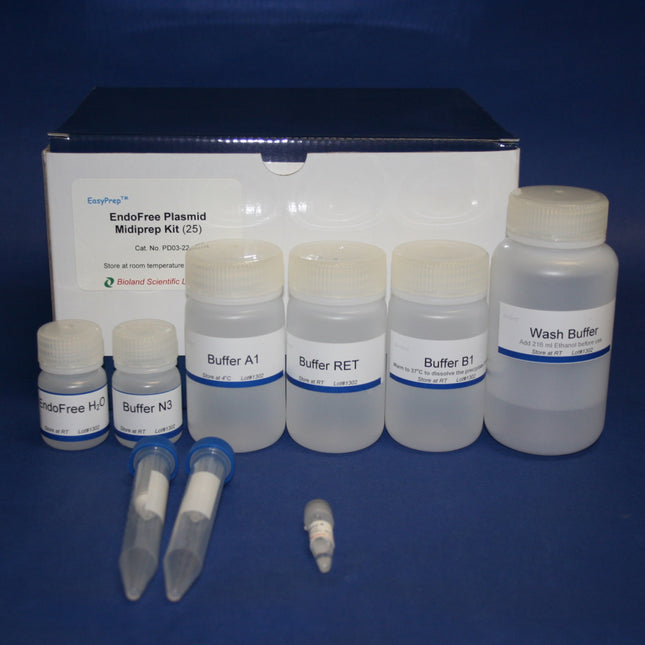 Endofree Plasmid Midiprep Kit (25 Preps)