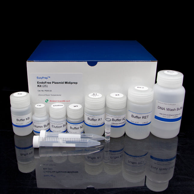 Endofree Plasmid Midiprep Kit (25 Preps)