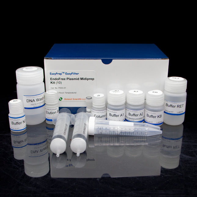 Endofree EasyFilter Plasmid Midiprep Kit (10 Preps)