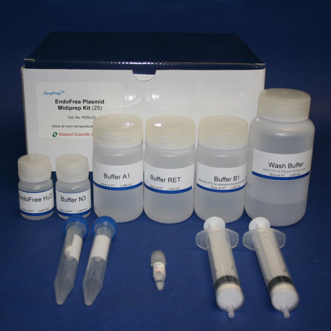 Endofree EasyFilter Plasmid Midiprep Kit (25 Preps)