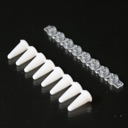 0.2ml qPCR 8-Tube Strips, White, Optical Caps (120 Strips)