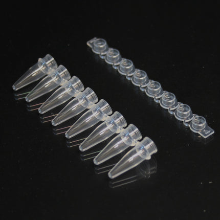 0.2ml qPCR 8-Tube Strips, Clear, Optical Caps (120 Strips)