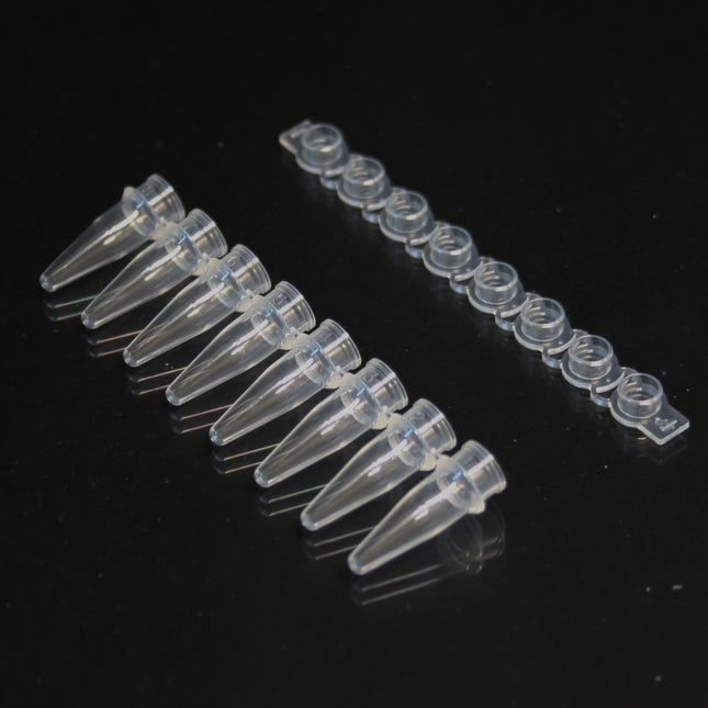 0.2ml qPCR 8-Tube Strips, Clear, Optical Caps (120 Strips)