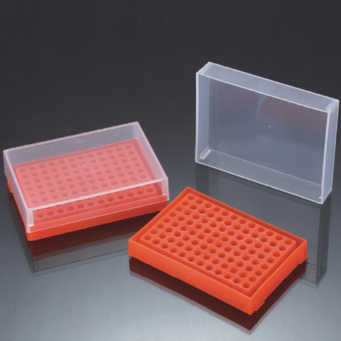 96-Well PCR Tube Racks with Cover, Multicolor (5 Count)