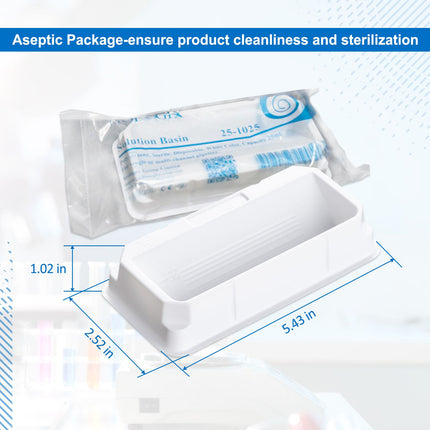 100ml Solution Basin, Sterile (Individually Wrapped, 50 Count)