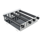Lengthways roller attachment with 4 rollers
