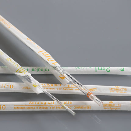 2ml Serological Pipets, Sterile, Individually Wrapped (400 Count)