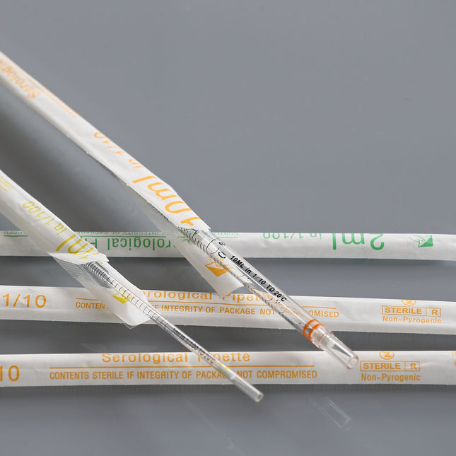 2ml Serological Pipets, Sterile, Individually Wrapped (400 Count)