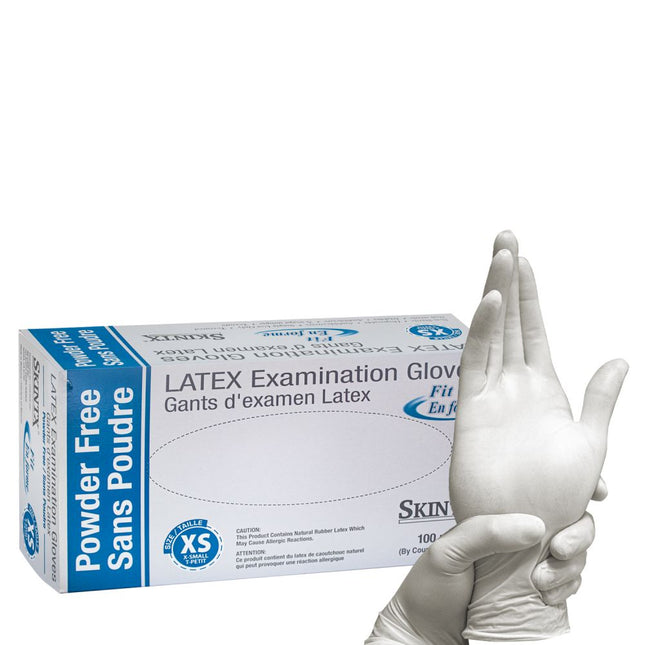 Latex Examination Gloves, 4.5mil, Powder-Free (10 Boxes of 100 Count, 1000 Total)