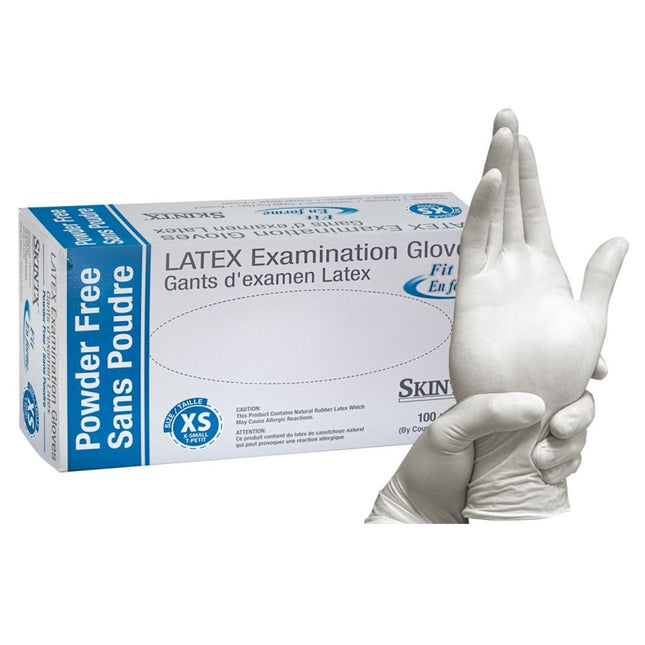 Latex Examination Gloves, 4.5mil, Powder-Free (10 Boxes of 100 Count, 1000 Total)