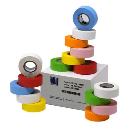 3/4" Wide x 500" Rainbow Labeling Tape, 7 Colors (16 Count)