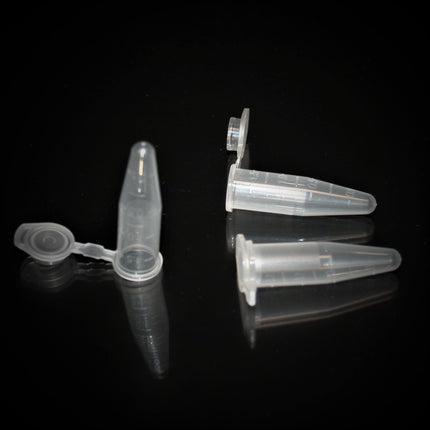 0.5 ml Microcentrifuge Tubes, Clear, DNase/RNase free (10 Packs of 1000 Count, 10000 Total)