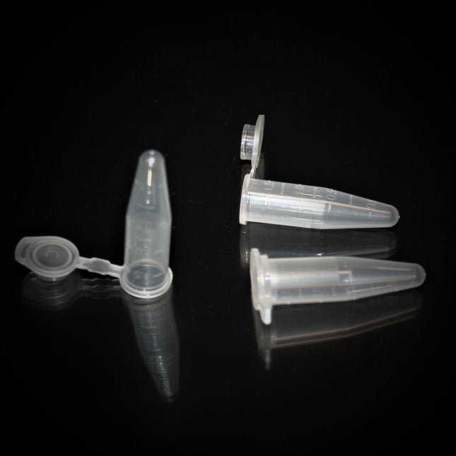 0.5 ml Microcentrifuge Tubes, Clear, DNase/RNase Free (1 Box of 1000 Count, 1000 Total)